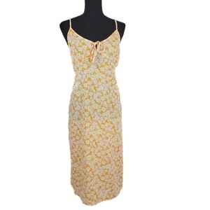 3rd + Malt Silky Tank Midi Dress Bright Floral